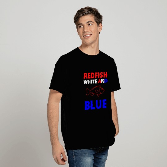Redfish white and blue T Shirts