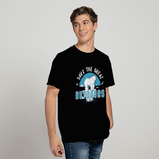 Save The Outdoors - Polar Bear North Pole T Shirts
