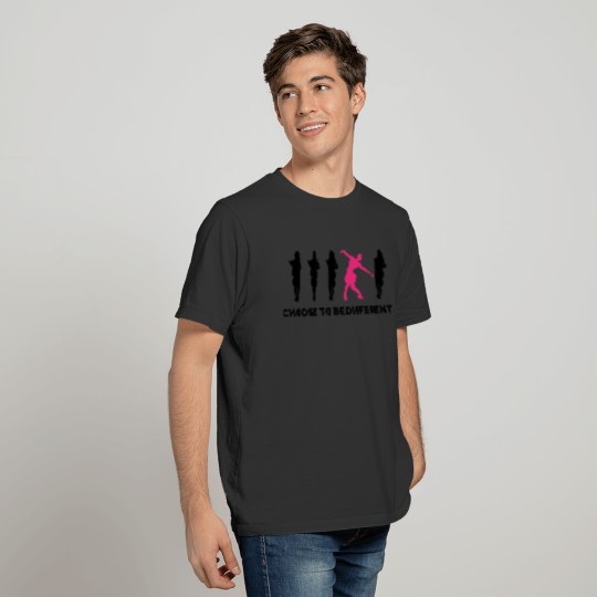 Figure Skating Choose To Be Different Ice Skating T-shirt