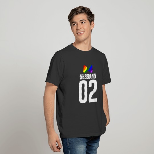 LGBT Pride Gay Bachelor Party Husband 2 T-shirt