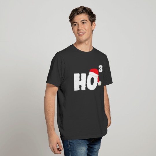 Ho Ho Ho Cubed Christmas Xmas Funny Math Gift Teac T Shirts