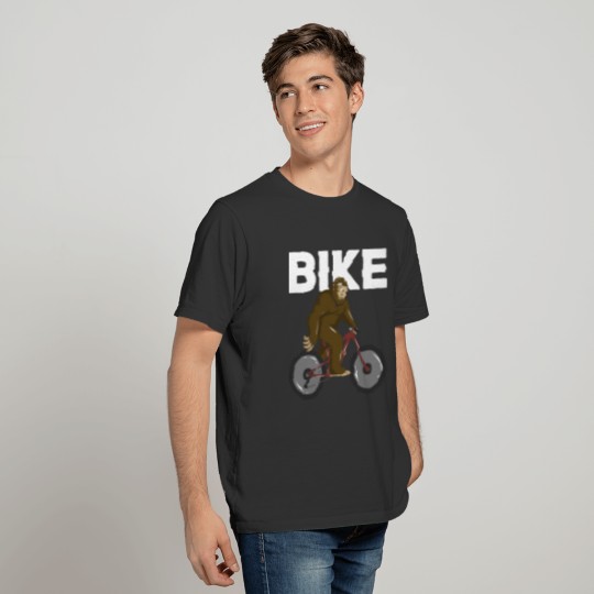 Moutain Bike Bigfoot Yeti bicycle gift Sasquatch T-shirt