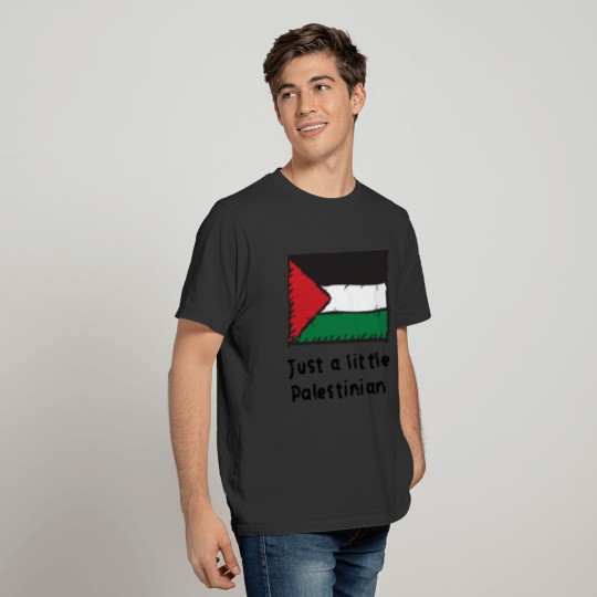 Just A Little Palestinian Funny Palestine Flag T-shirt