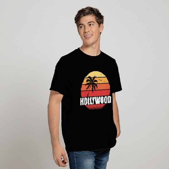 Hollywood Vinatge palms T Shirts