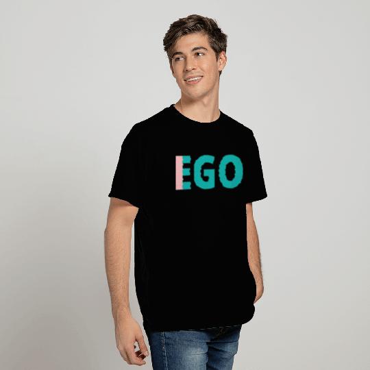 I in Ego Single Word Design Self Reflective T Shirts