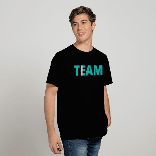 I in Team Single Word Design Self Reflective T Shirts