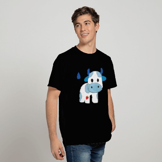 blue strawberry cow T Shirts