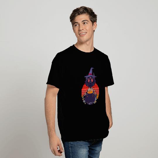 Halloween Witching Hour Cat T Shirts