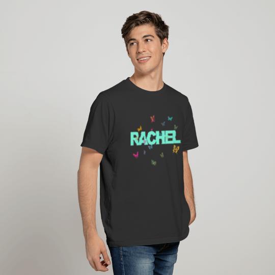 Rachel - Beautiful name with cute butterflies T-shirt
