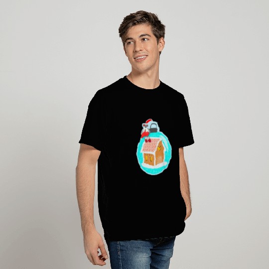 Christmas ball gingerbread house mouse T Shirts