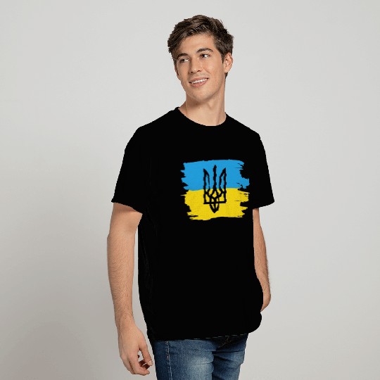 Trysub flag gift Ukraine Ukrainian Kiev T Shirts