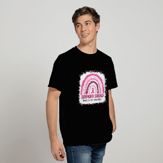 Support Squad Breast Cancer Awareness T Shirts, Pink