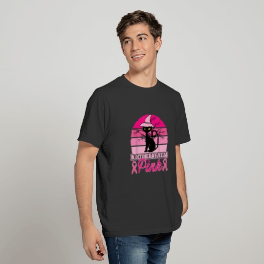 pink ribbon breast cancer awareness In October we T-shirt