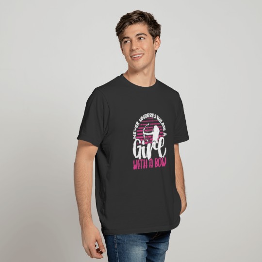 Girl With A Bow Archery Archer T-shirt