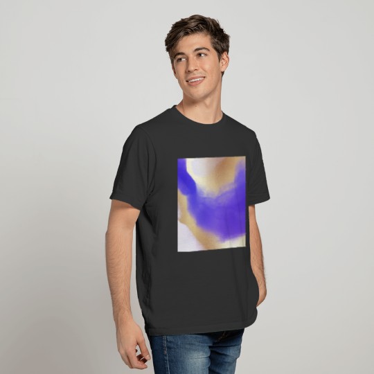 Modern Watercolor Gold Abstract Painting T Shirts