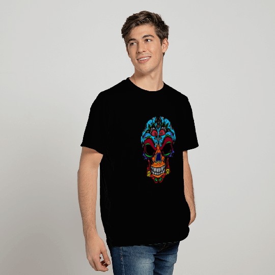 dead skull with floral T Shirts