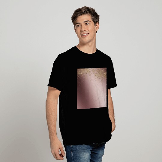 Rose Gold Glitter Luxurious T Shirts