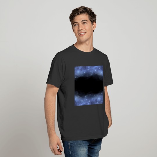 Blue Galaxy Stars Watercolor Universe T Shirts