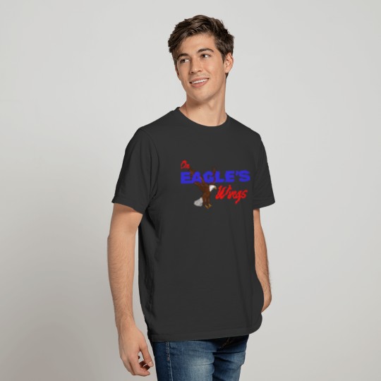 Red and Blue Lettering - Eagle T-shirt