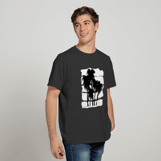 Coconut at beach in night T-shirt