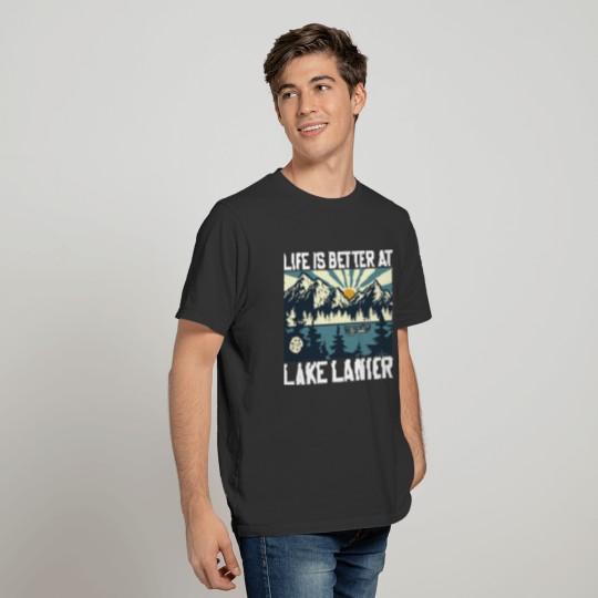 Lake Life Lanier Better Kayaking Long Sleeve T-Sh T-shirt