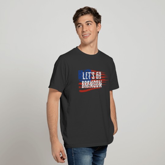 Let s Go Brandon Tee Cool Conservative American Fl T-shirt