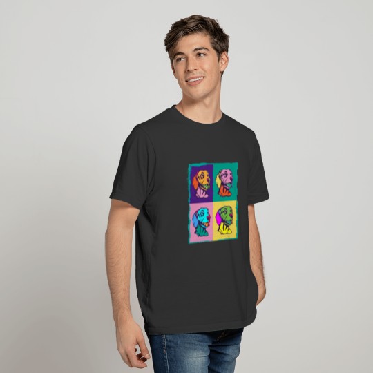 Dog Lover I Pop Art Vizsla T Shirts