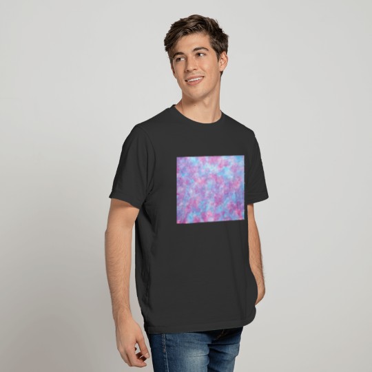 Abstract painting Pink Blue White with texture T Shirts