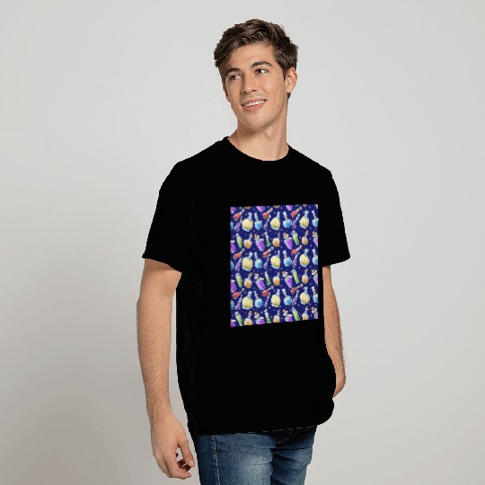 Wizard and Witch Pattern | Magic Sorcery Conjuring T Shirts