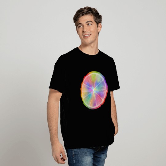 Rainbow Citrus Circle Slice T Shirts