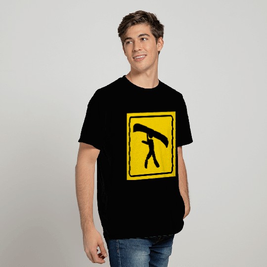 Canoe Portage Sign Art T Shirts