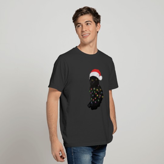 Funny Black Cat Christmas Gift Birthday Gift T-shirt