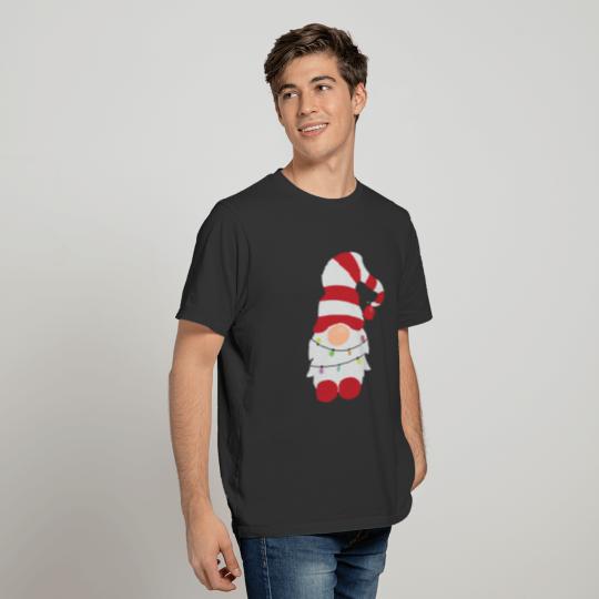 Christmas gnome light wrapped Christmas T-shirt