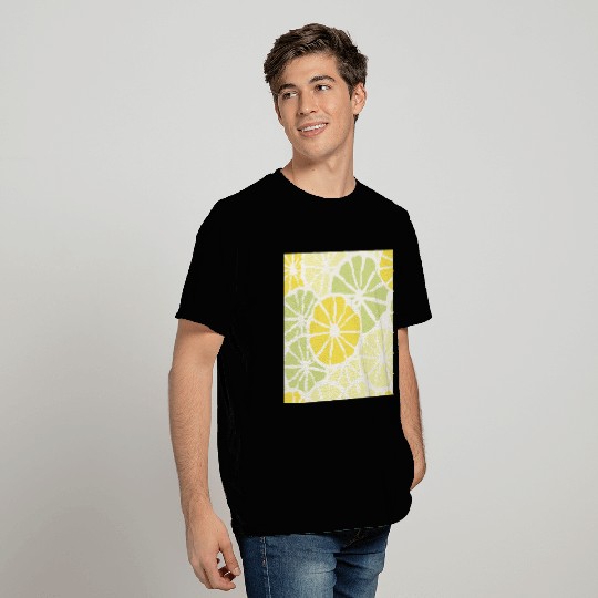 Lemon Slices Pattern T Shirts