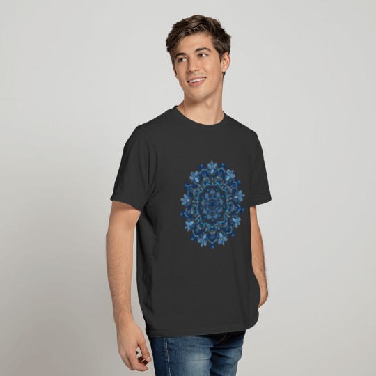 Mandala in blue T Shirts