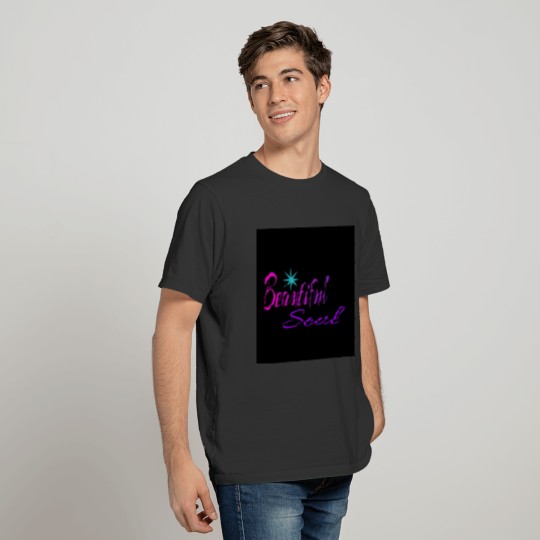 Rich N Bold Beautiful Soul design on midnight sky T-shirt