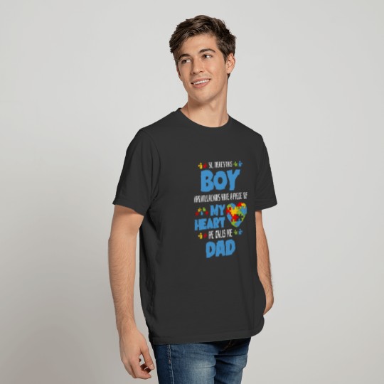 Autism Awareness Gift Autism Dad T-shirt