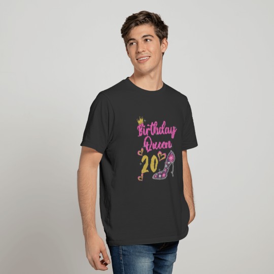 20th birthday queen 20 years twenty T-shirt
