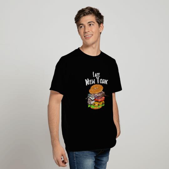 New York City Bagel with Everything NYC T Shirts