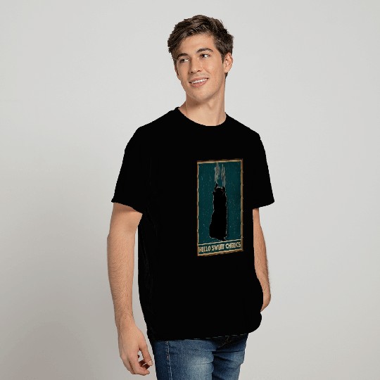 Black Cat Hello Sweet Cheeks cat gift T Shirts