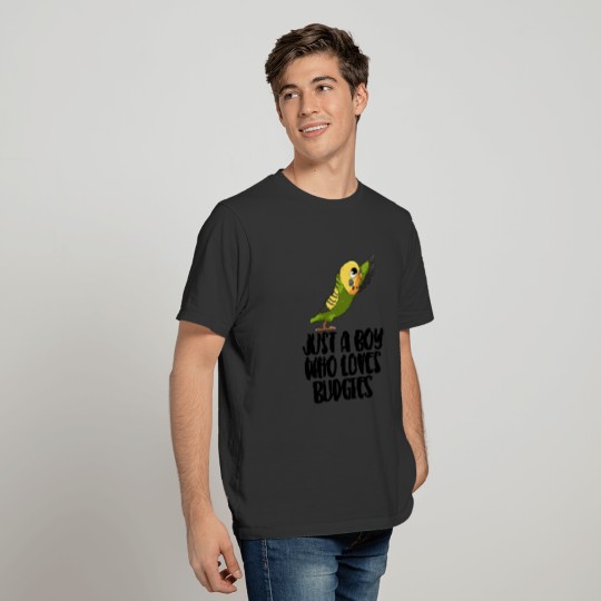 Just A Boy Who Loves Budgies T-shirt