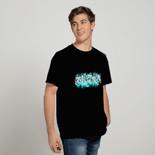 Rave On Ice Blue Raver Design T Shirts