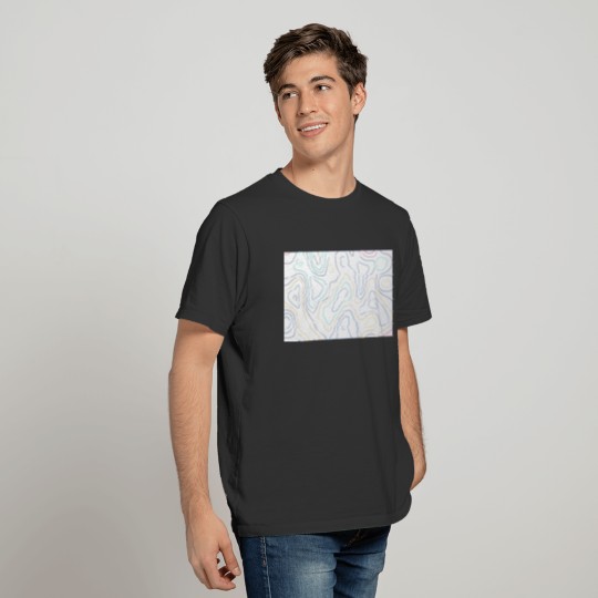 abstract colorful topographic T-shirt