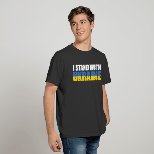 I Stand With Ukraine cropped T Shirts