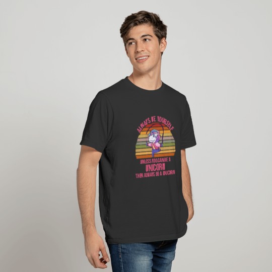 Always Be Yourself Unicorn jumping rope T-shirt