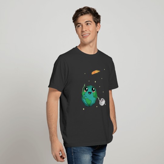 Earth And Moon Cute Uncle Halley T Shirts
