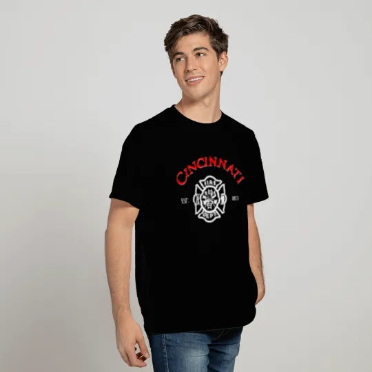 Cincinnati Ohio Fire Rescue Department Firefighter T Shirts
