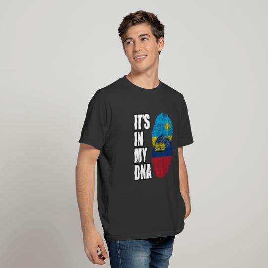 Rwandan And Liechtensteiner Vintage Heritage DNA F T-shirt