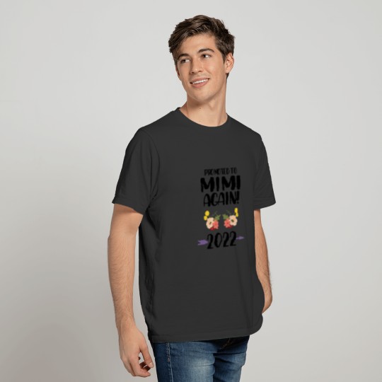 Promoted To Mimi Again 2022 Pregnancy Announcement T-shirt
