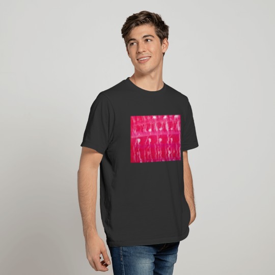 Abstract painting with fuchsia and white colors T Shirts
